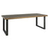 Ville Shargreen Black & Brass Frame 6 Seater Dining Table